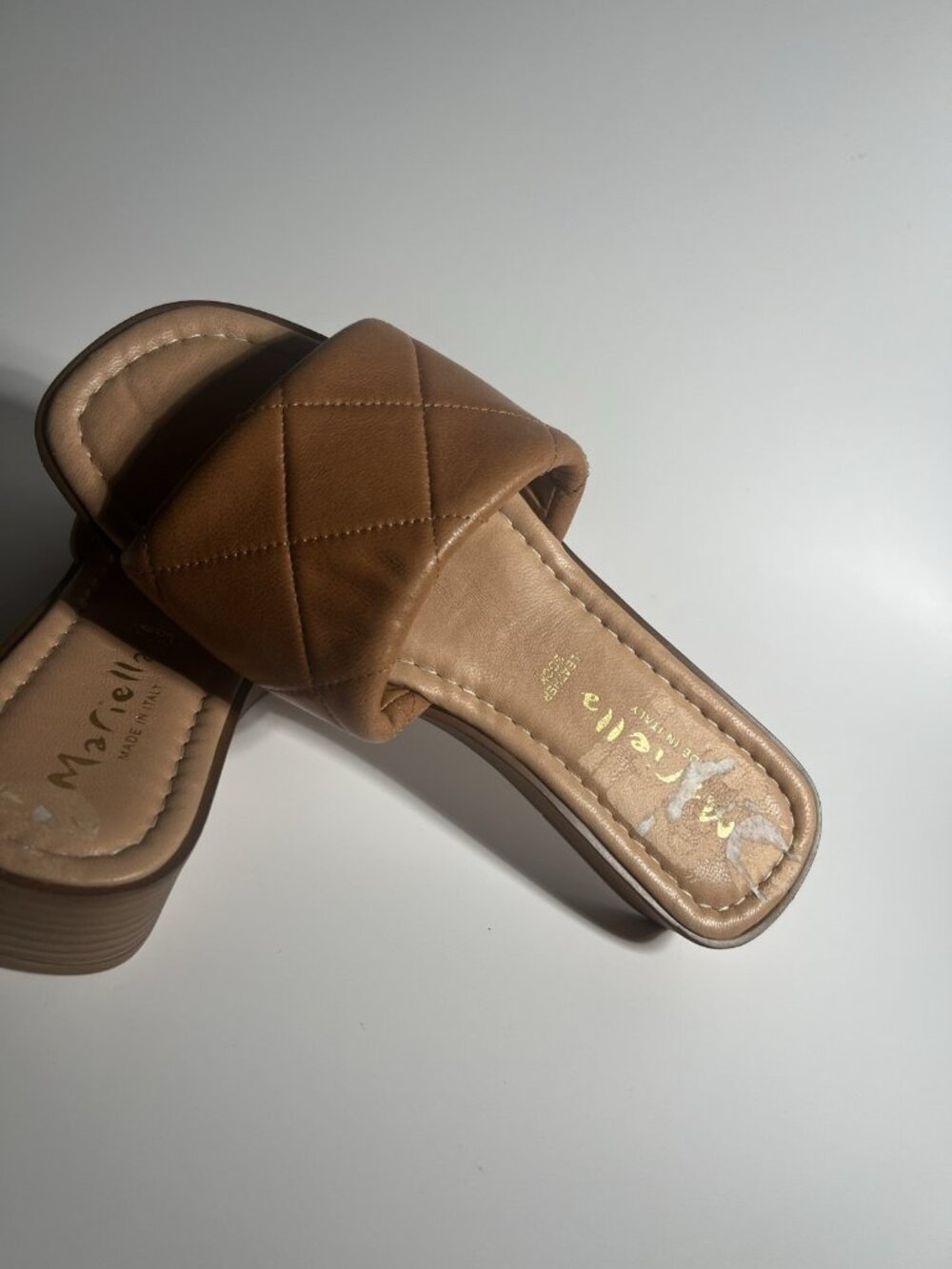 Mariella Slide Sandals Brown Women’s Size 7.5 Comfort - Picture 8 of 9